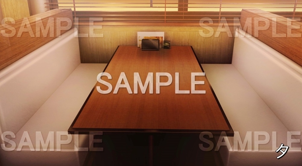 【背景素材】ファミレス 内観③ (店舗&施設編part02-shop_fami_02)