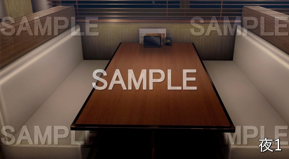 【背景素材】ファミレス 内観③ (店舗&施設編part02-shop_fami_02)