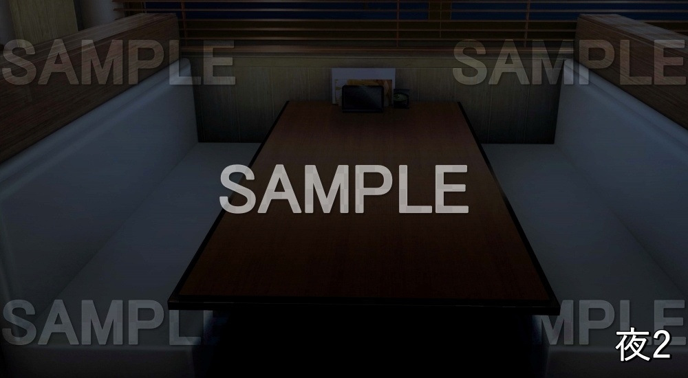 【背景素材】ファミレス 内観③ (店舗&施設編part02-shop_fami_02)