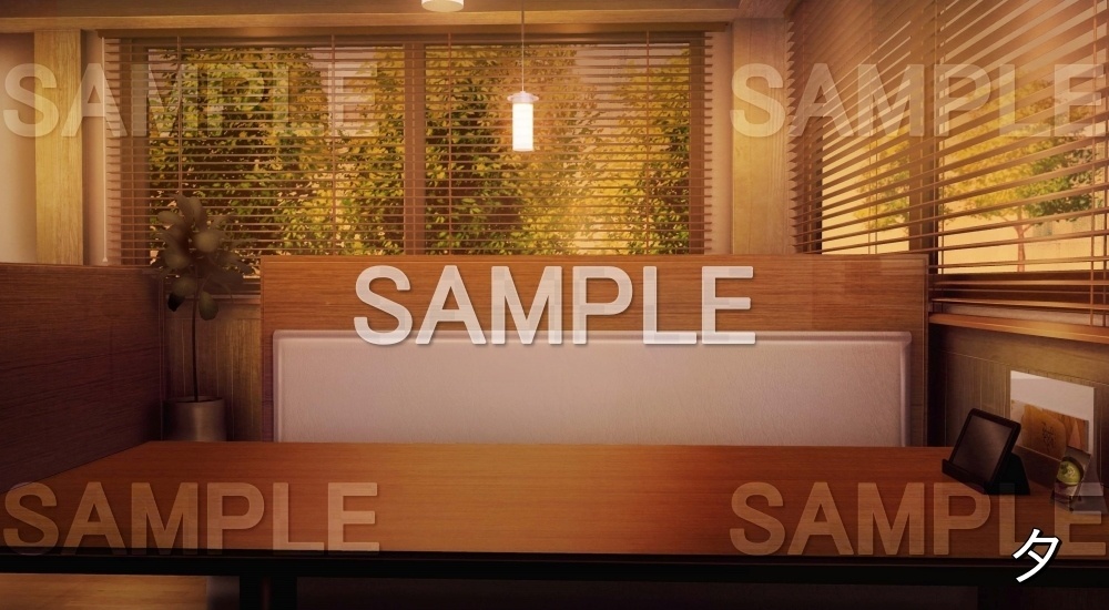 【背景素材】ファミレス 内観④ (店舗&施設編part02-shop_fami_03)