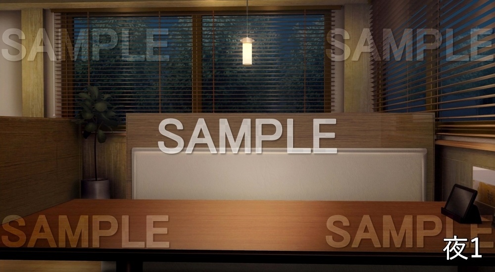 【背景素材】ファミレス 内観④ (店舗&施設編part02-shop_fami_03)