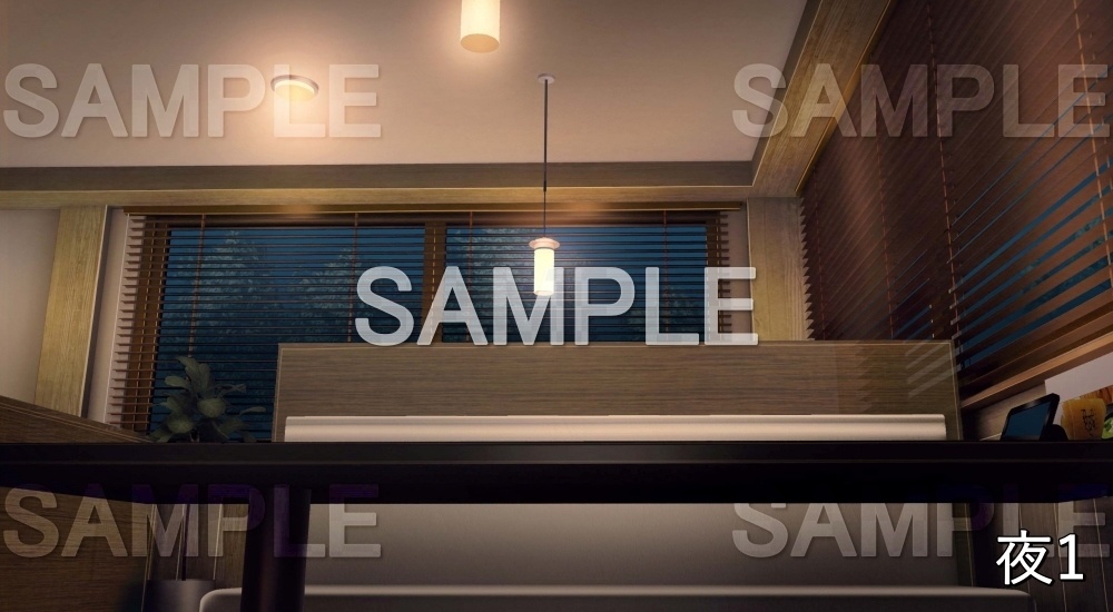 【背景素材】ファミレス 内観⑤ (店舗&施設編part02-shop_fami_04)