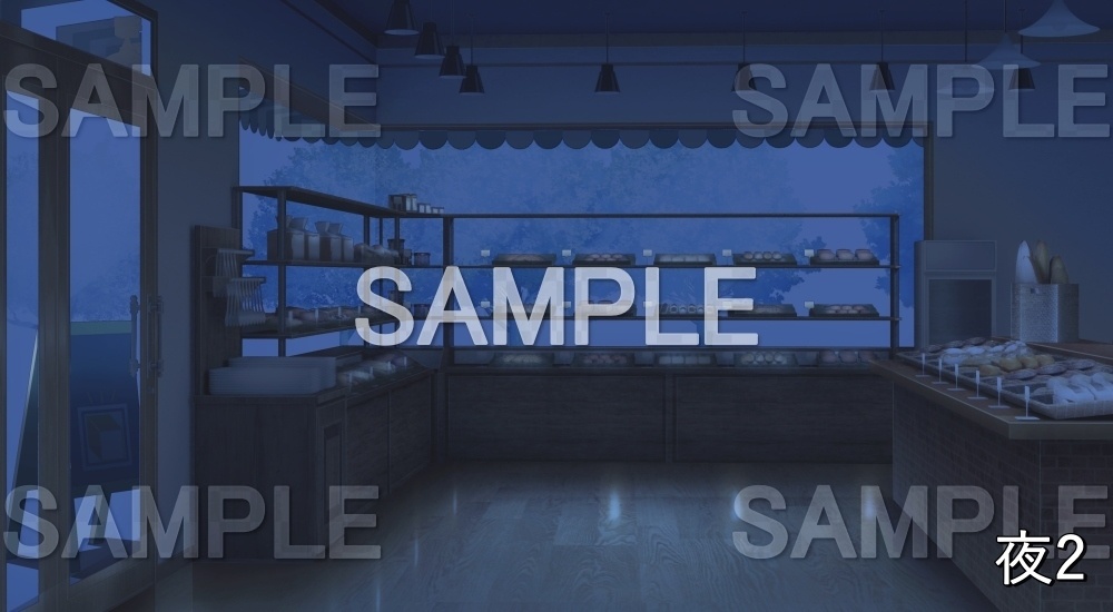 【背景素材】パン屋 内観③ (店舗&施設編part02-shop_pan_02)