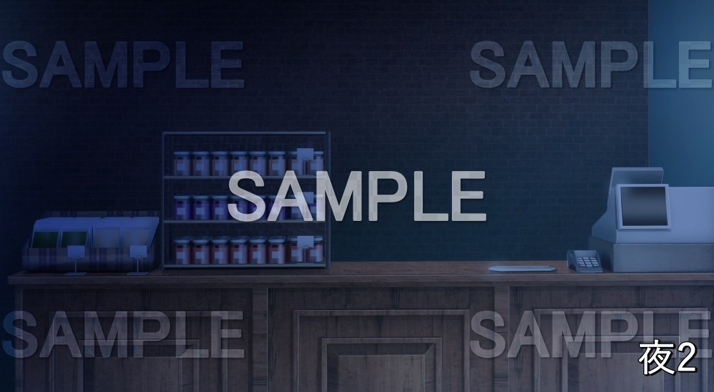 【背景素材】パン屋 レジ (店舗&施設編part02-shop_pan_03)