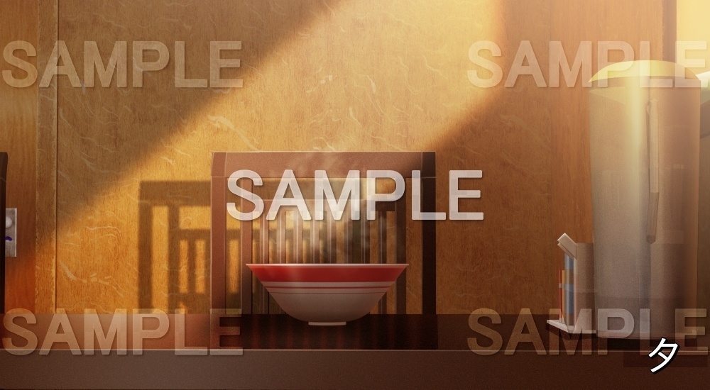 【背景素材】ラーメン屋 席 (店舗&施設編part02-shop_ramen_01)