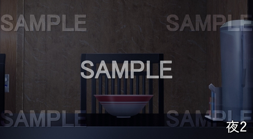 【背景素材】ラーメン屋 席 (店舗&施設編part02-shop_ramen_01)