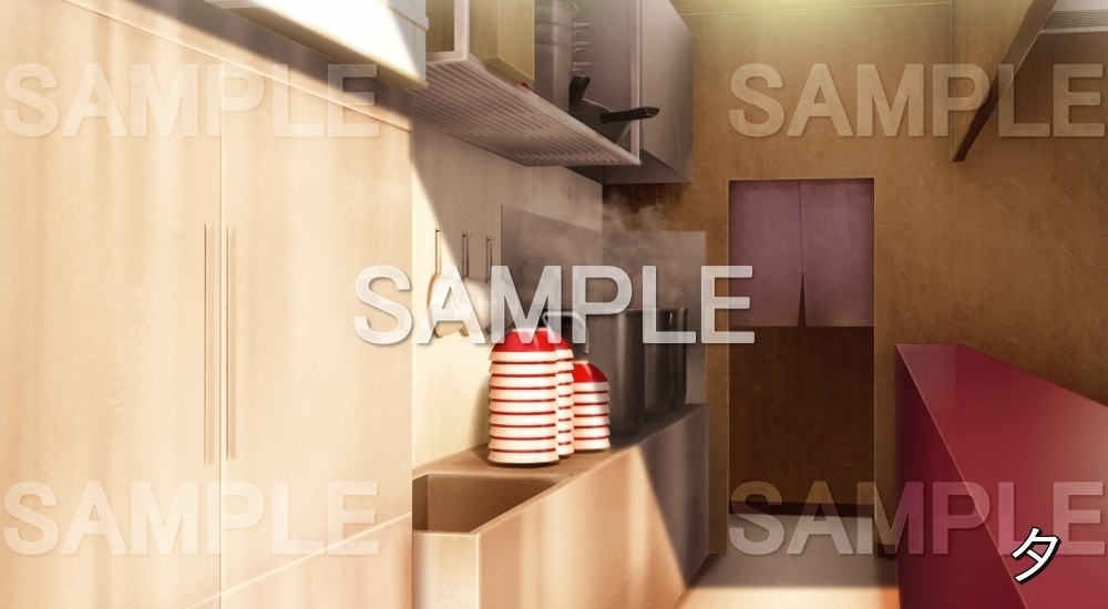 【背景素材】ラーメン 内観② (店舗&施設編part02-shop_ramen_04)