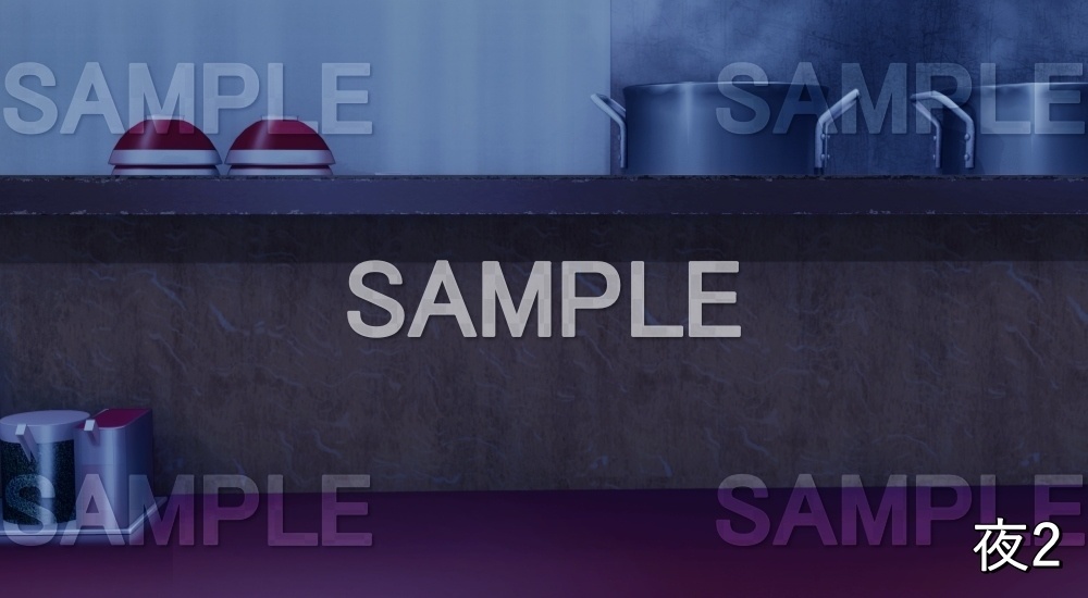 【背景素材】ラーメン 内観③ ラーメン無し (店舗&施設編part02-shop_ramen_02a)