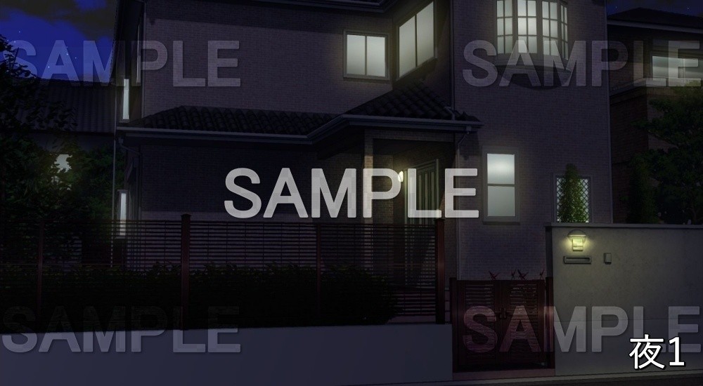 【背景素材】一軒家 (日常編part14-1711daily01)