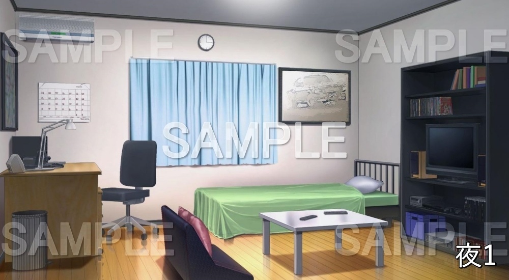 【背景素材】カジュアルな部屋 (日常編part14-1711daily06n)