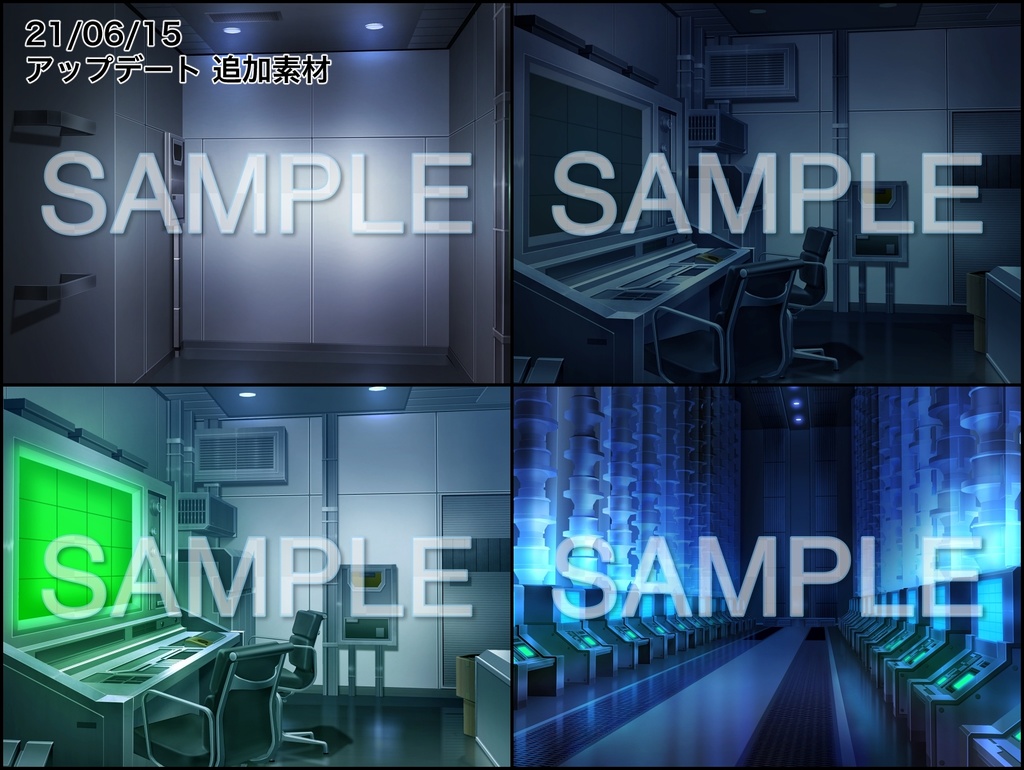 みにくる背景CG素材集『未来編part01』【背景素材集】