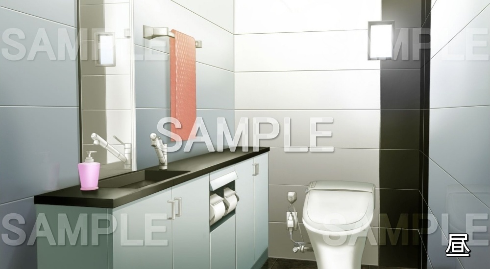 【背景素材】オシャレなトイレ (日常編part14-1711daily15)