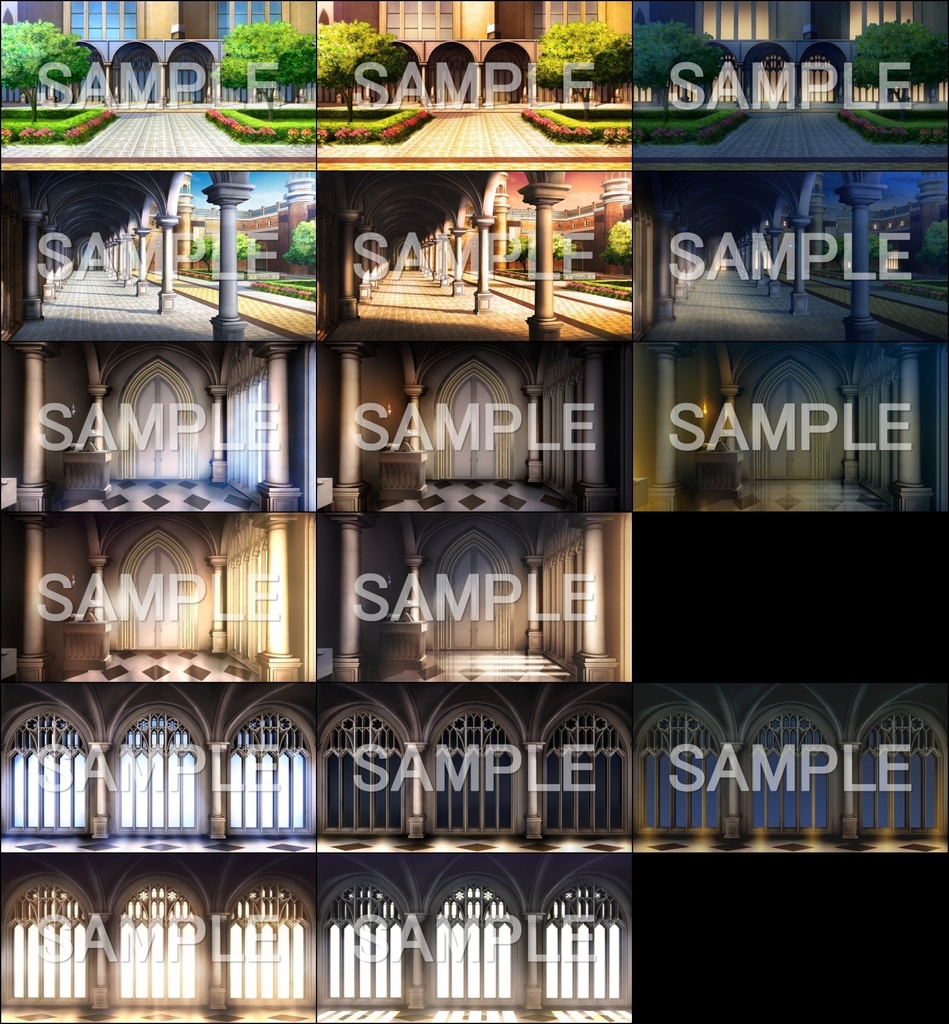 みにくる背景CG素材集『ファンタジー編』part01 (ブーストパック)【背景素材集】