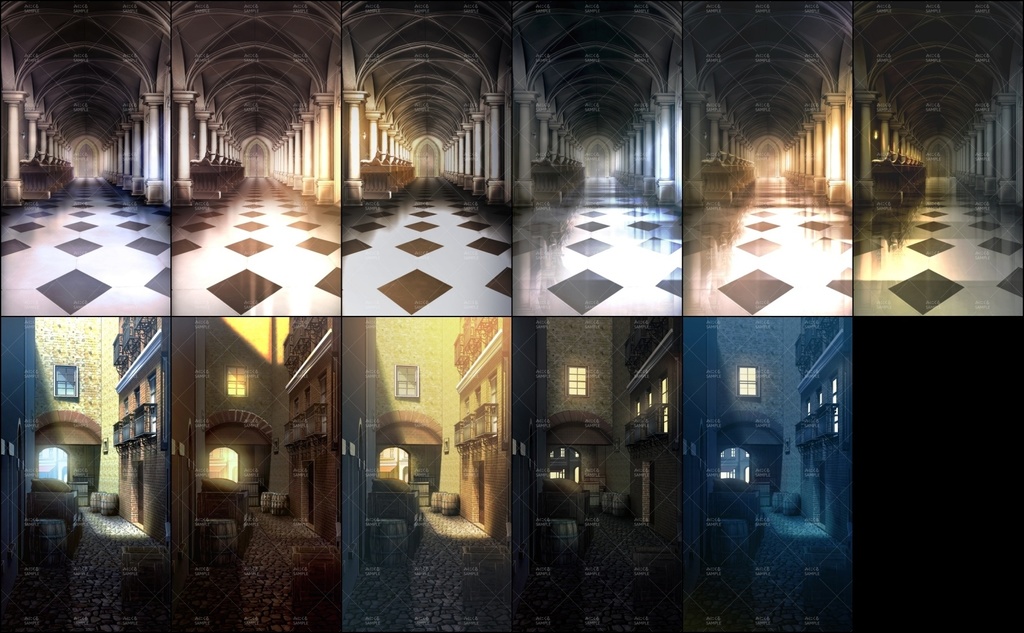 みにくる背景CG素材集『ファンタジー編』part01 (ブーストパック)【背景素材集】