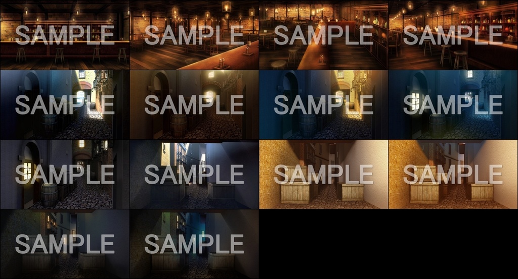 みにくる背景CG素材集『ファンタジー編』part01 (ブーストパック)【背景素材集】