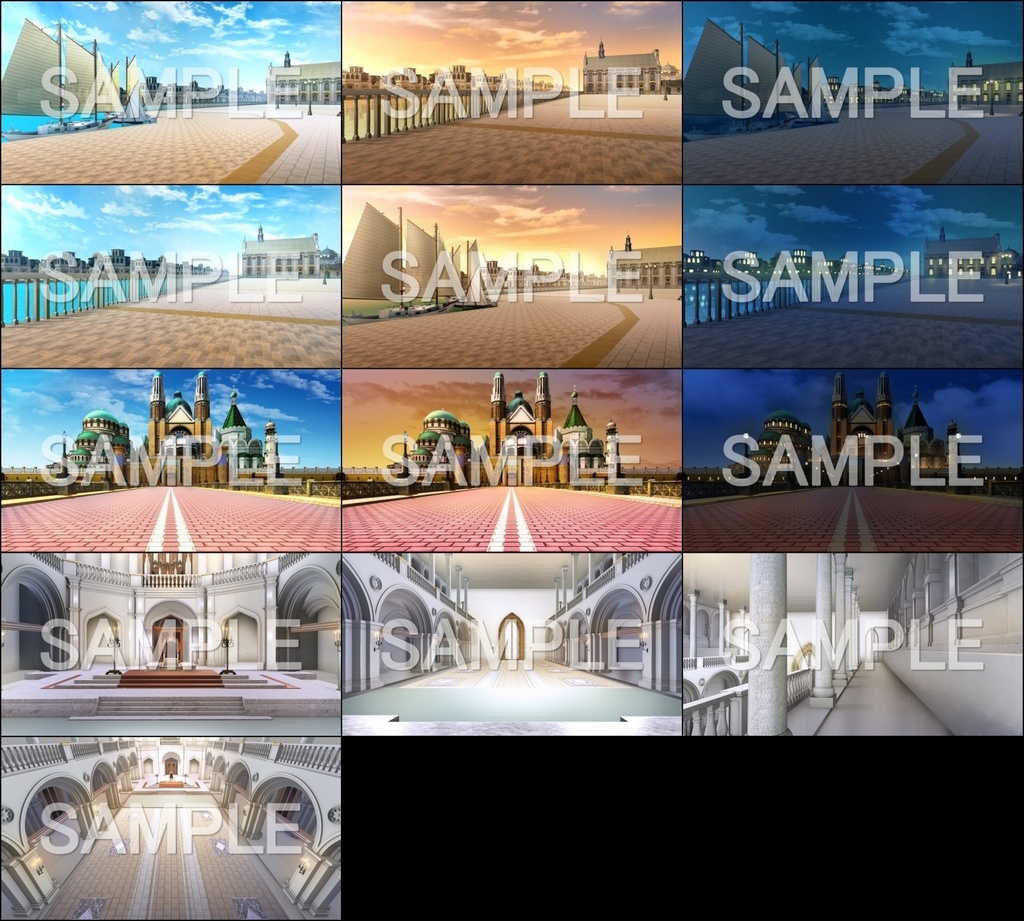 みにくる背景CG素材集『ファンタジー編』part01 (ブーストパック)【背景素材集】