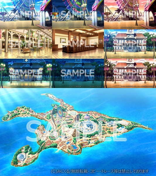 みにくる背景CG素材集『レジャー・公共施設編』part02【背景素材集】