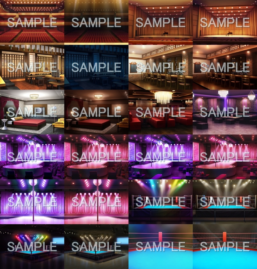 みにくる背景CG素材集『店舗&施設編』part01【背景素材集】