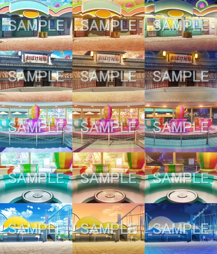 みにくる背景CG素材集『店舗&施設編』part01【背景素材集】