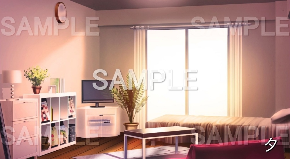 【背景素材】オシャレな部屋 (日常編part14-snowuta018)