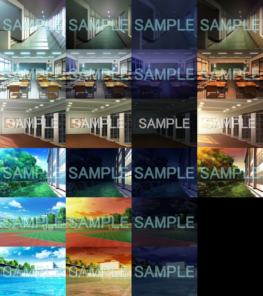 みにくる背景CG素材集『学園編』part10【背景素材集】