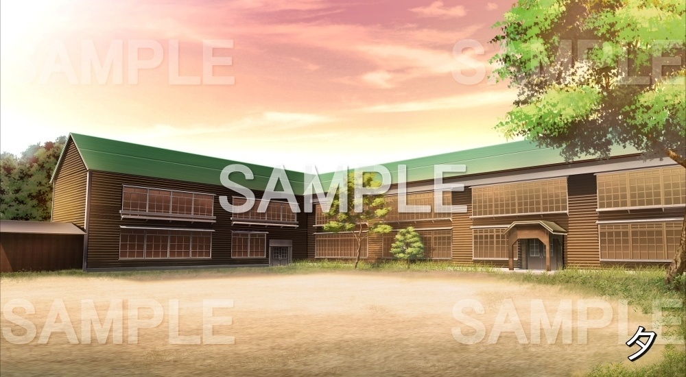 【背景素材】旧校舎 (旧校舎・ホラー編-kadoku_002)