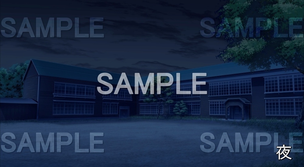 【背景素材】旧校舎 (旧校舎・ホラー編-kadoku_002)