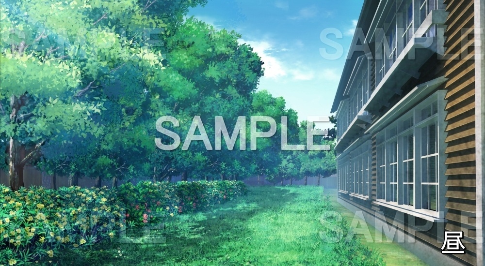 【背景素材】校舎裏 (旧校舎・ホラー編-kadoku_011)
