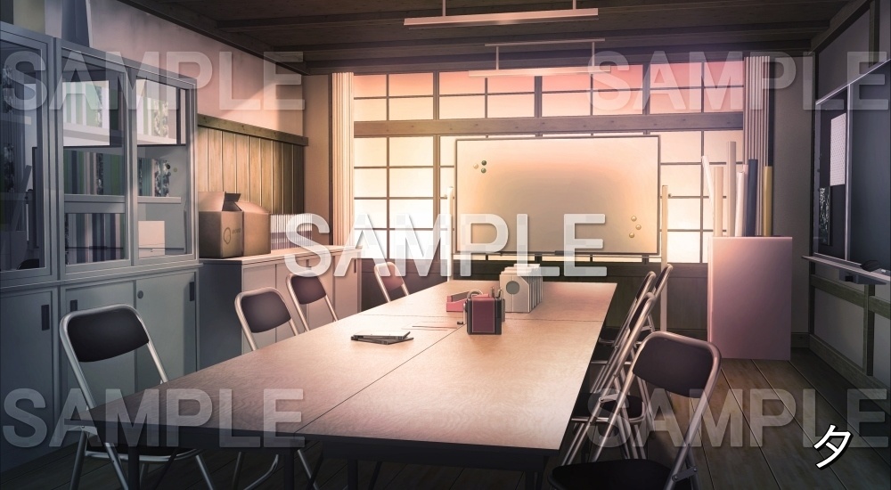 【背景素材】会議室 (旧校舎・ホラー編-kadoku_008)