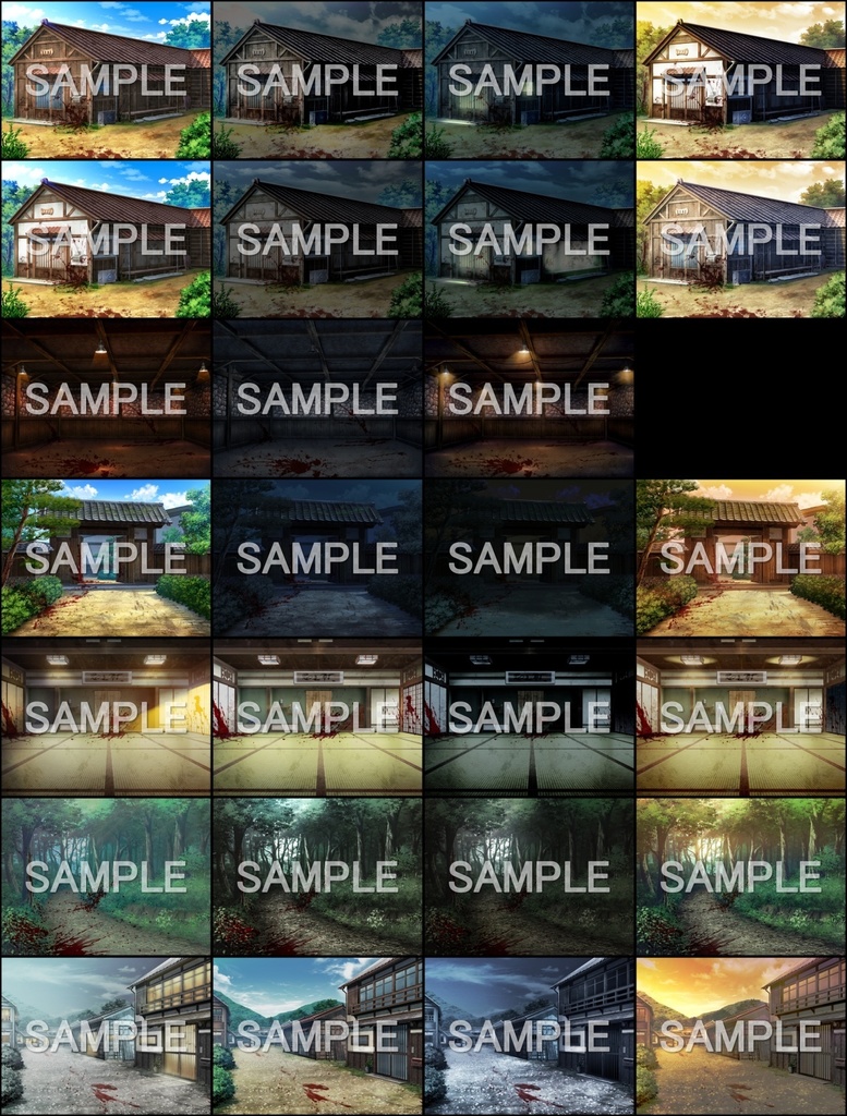 みにくる背景CG素材集『田舎ホラー編』part01【背景素材集】