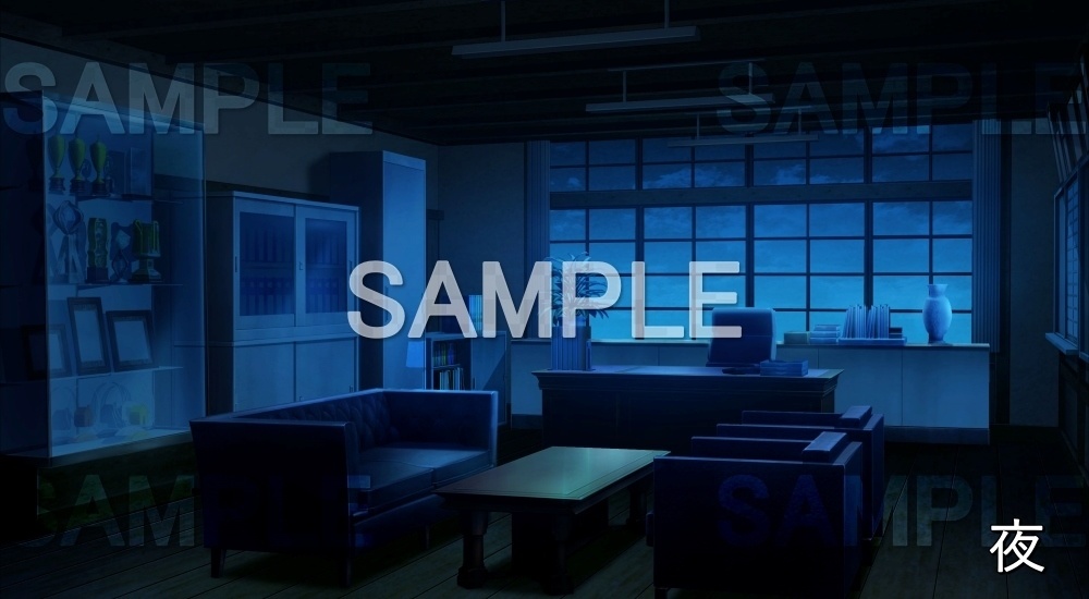 【背景素材】校長室(旧校舎・ホラー編-kadoku_009)