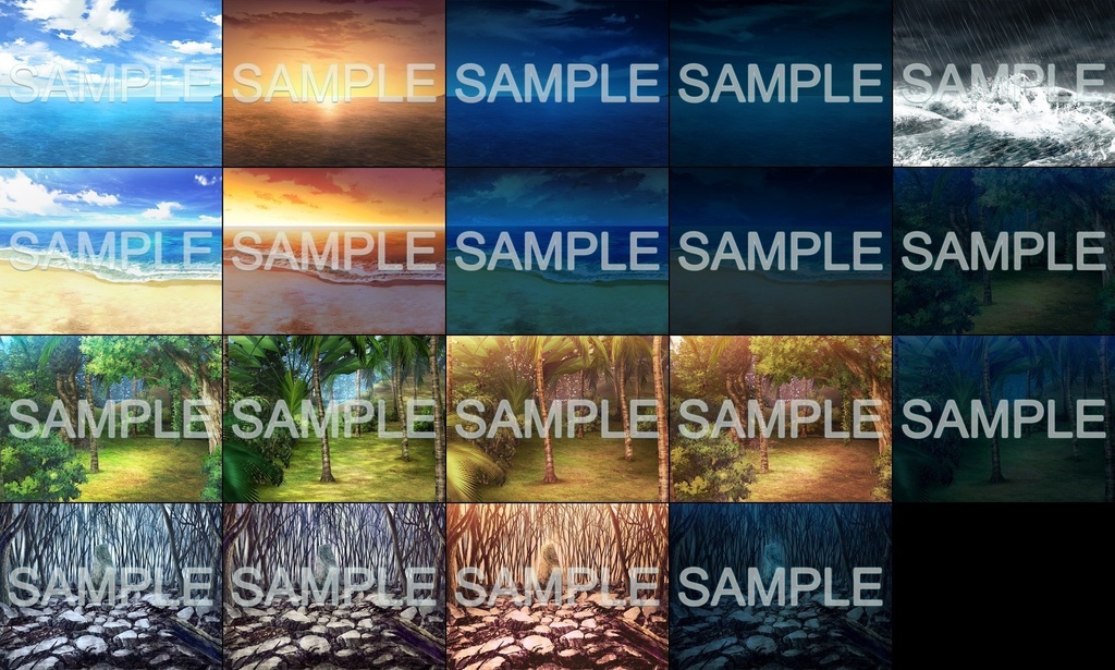 みにくる背景CG素材集『自然&ダンジョン編』part04【背景素材集】