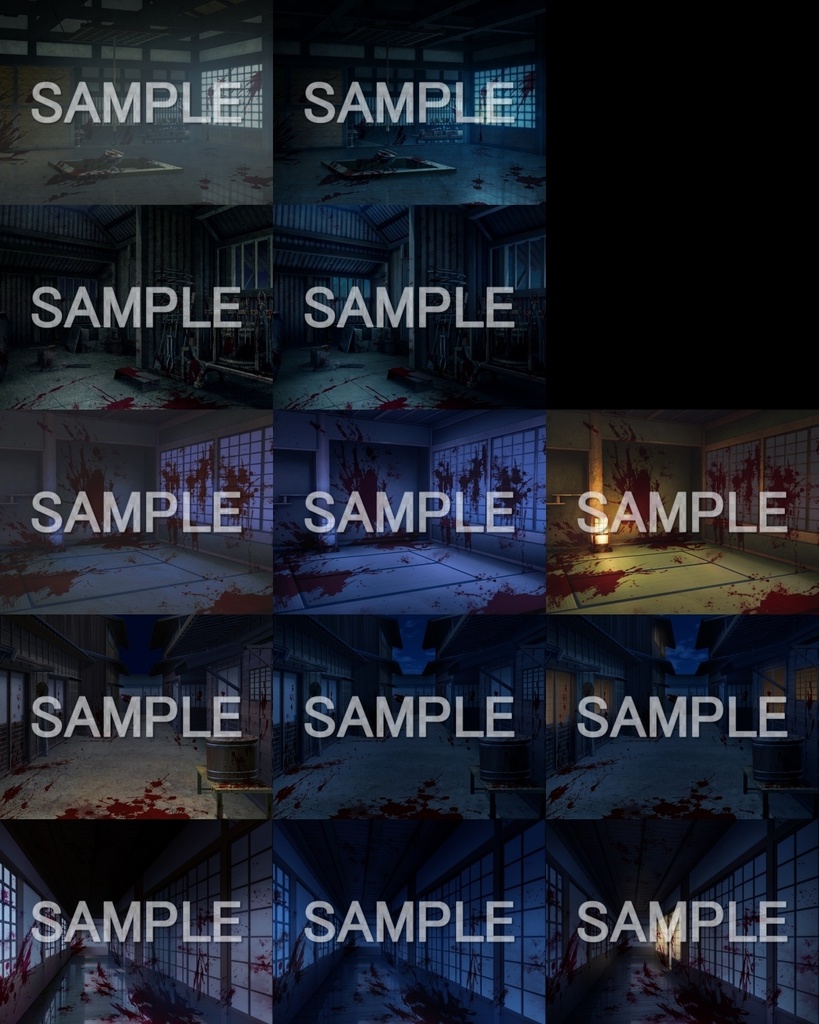 みにくる背景CG素材集『和風ホラー編』part01【背景素材集】