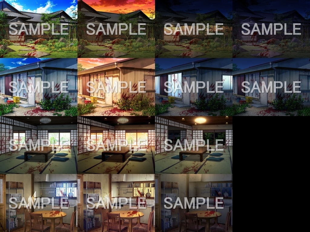 みにくる背景CG素材集『和風ホラー編』part01【背景素材集】