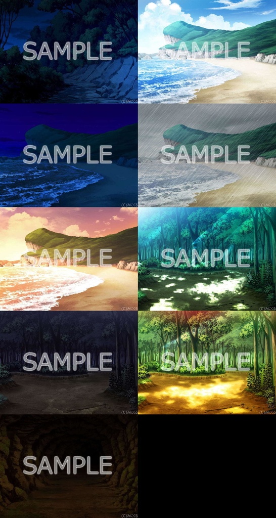 みにくる背景CG素材集『自然編』part02【背景素材集】