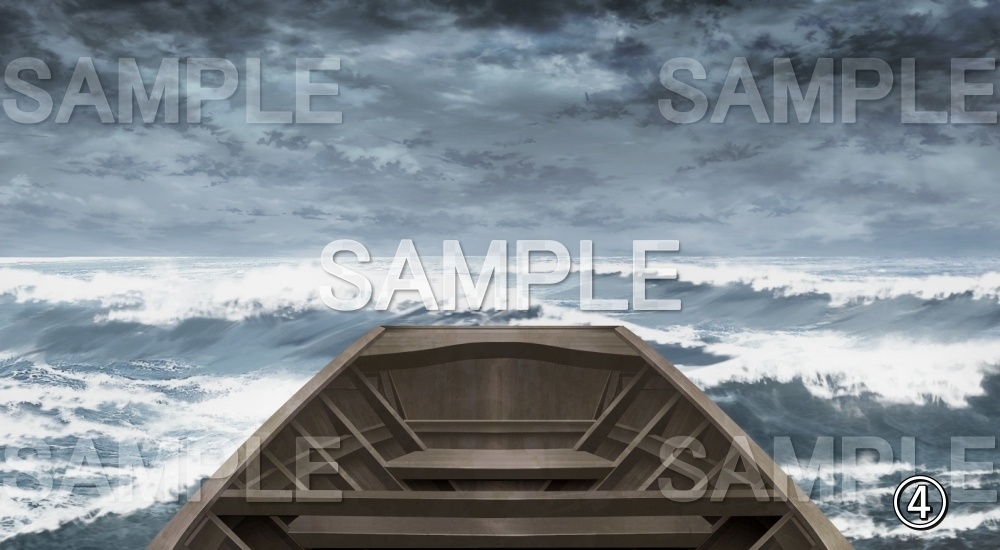 【背景素材】嵐の海 (旧校舎・ホラー編-snowmori_010)