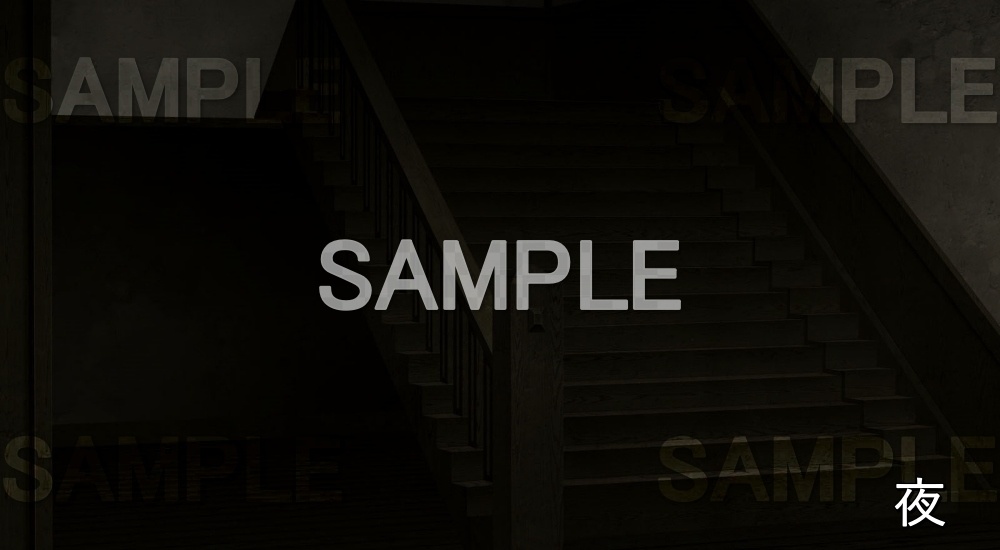 【背景素材】階段① (旧校舎・ホラー編-snowuta_022)