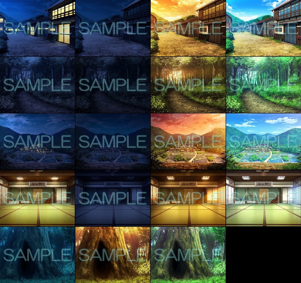 みにくる背景CG素材集『田舎編』part01【背景素材集】