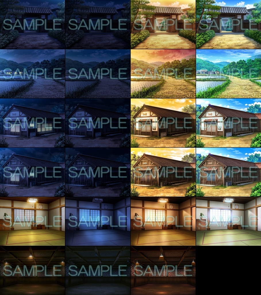 みにくる背景CG素材集『田舎編』part01【背景素材集】