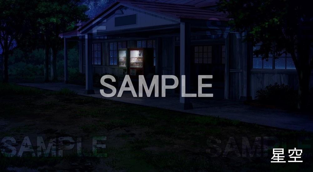 【背景素材】無人の駅④(自然&夏編06-summer_eki04)