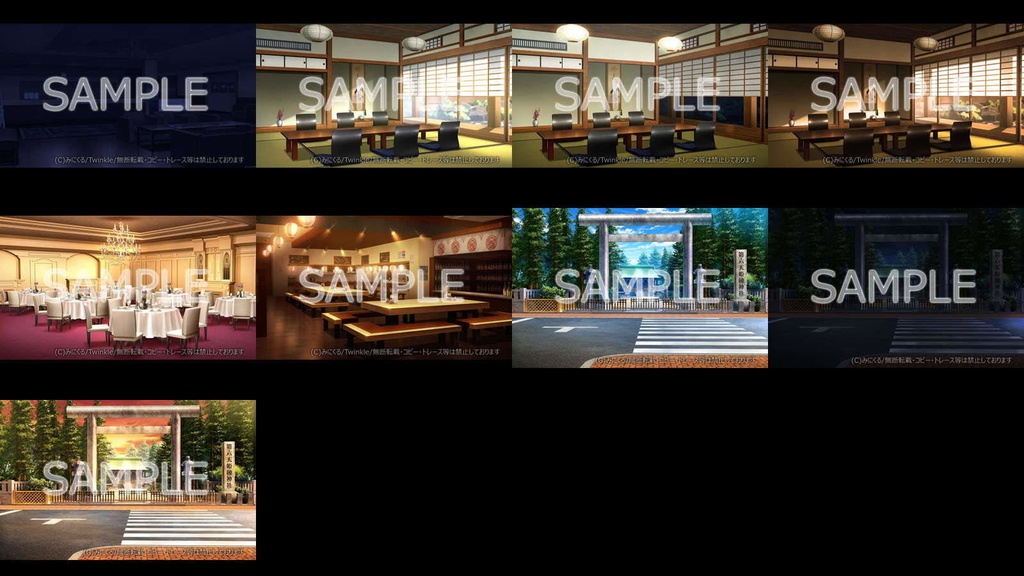 みにくる背景CG素材集『レジャー・公共施設編』part04【背景素材集】