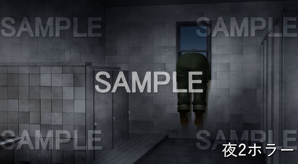 【背景素材】トイレ (旧校舎・ホラー編-snowuta_025)