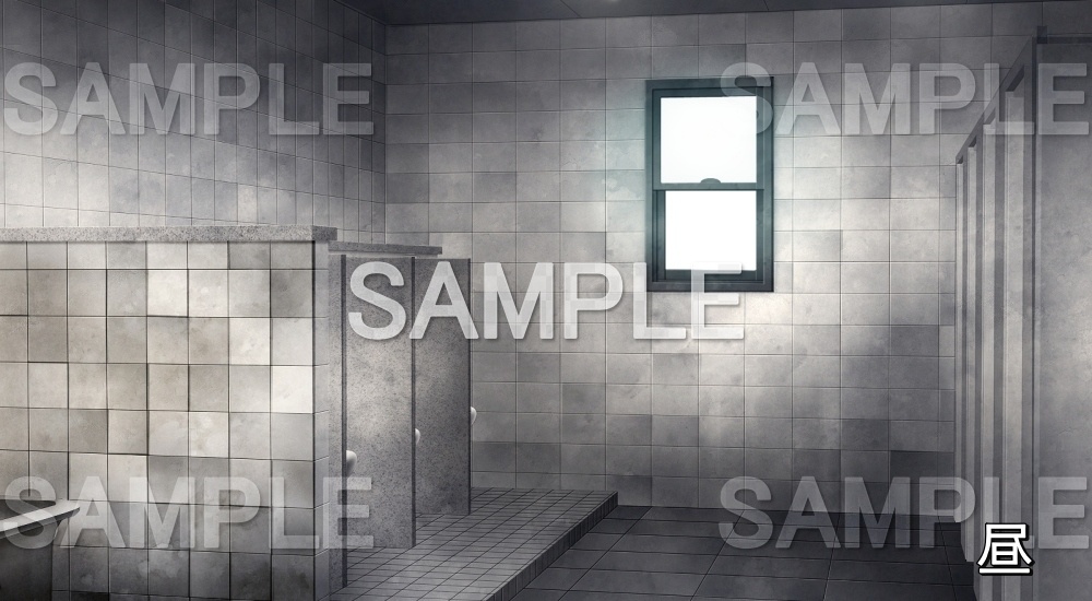 【背景素材】トイレ (旧校舎・ホラー編-snowuta_025)