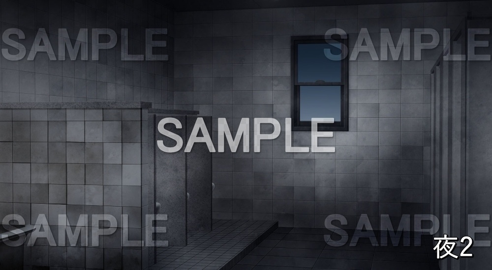 【背景素材】トイレ (旧校舎・ホラー編-snowuta_025)