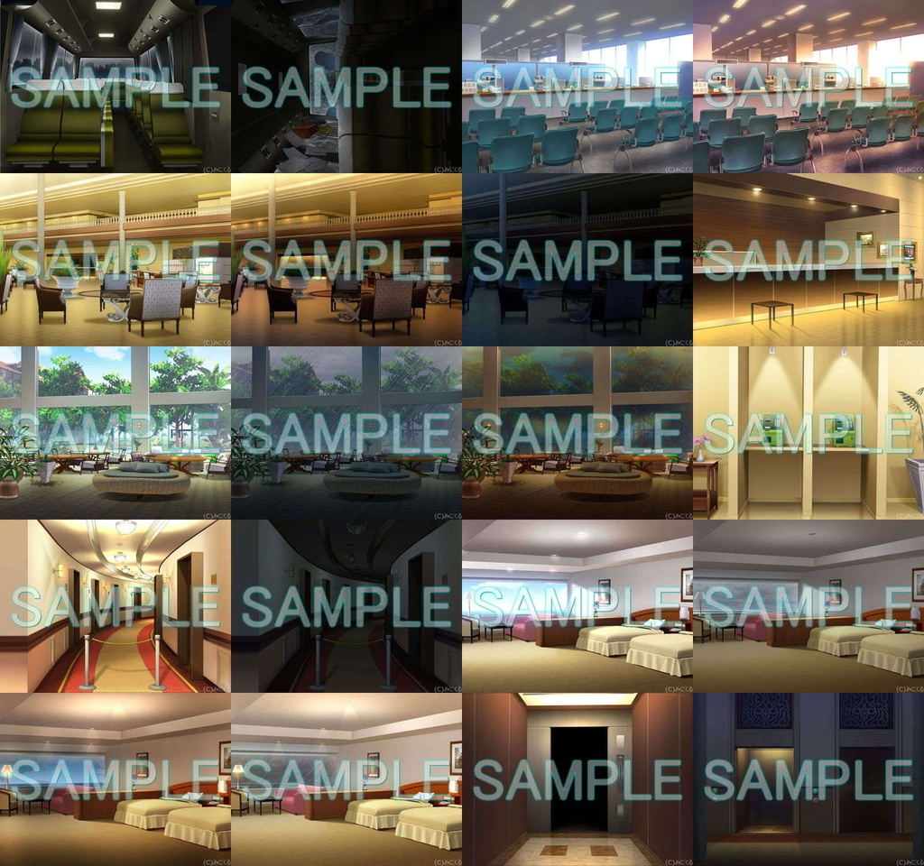 みにくる背景CG素材集『レジャー・公共施設編』part05【背景素材集】