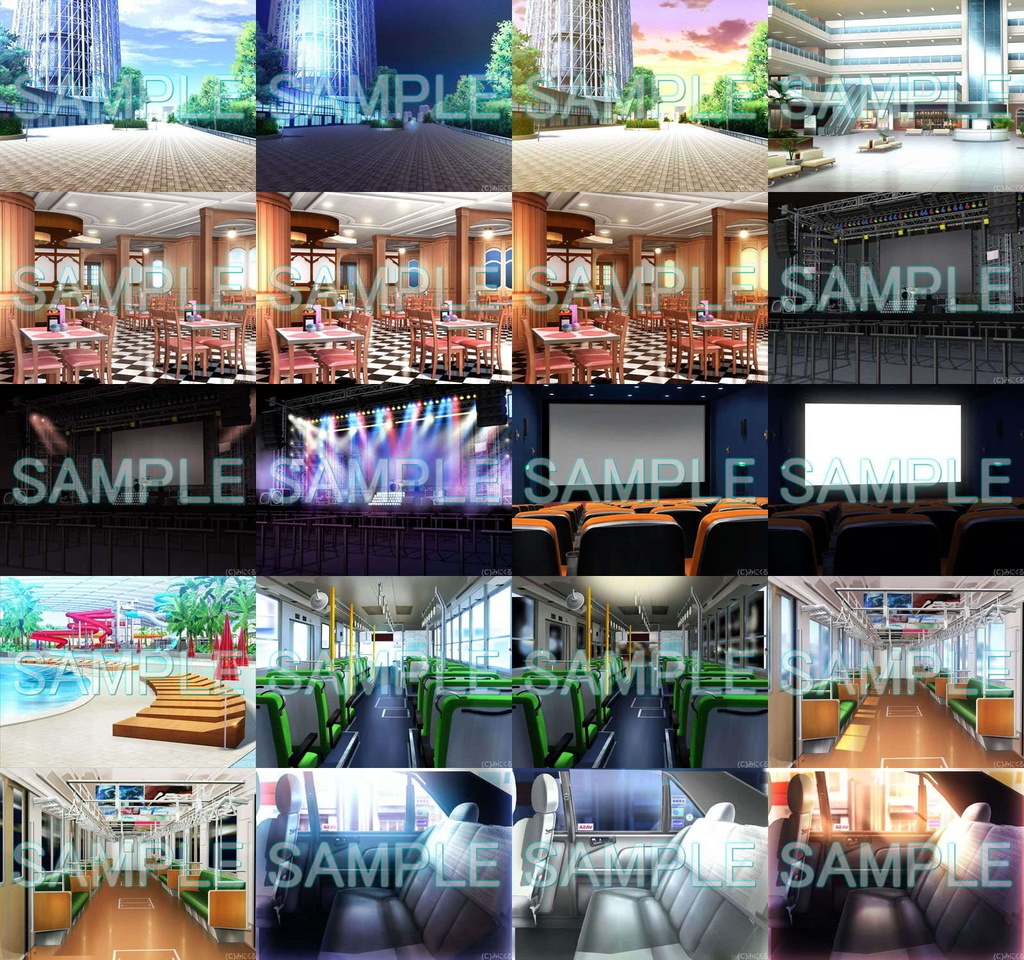 みにくる背景CG素材集『レジャー・公共施設編』part05【背景素材集】