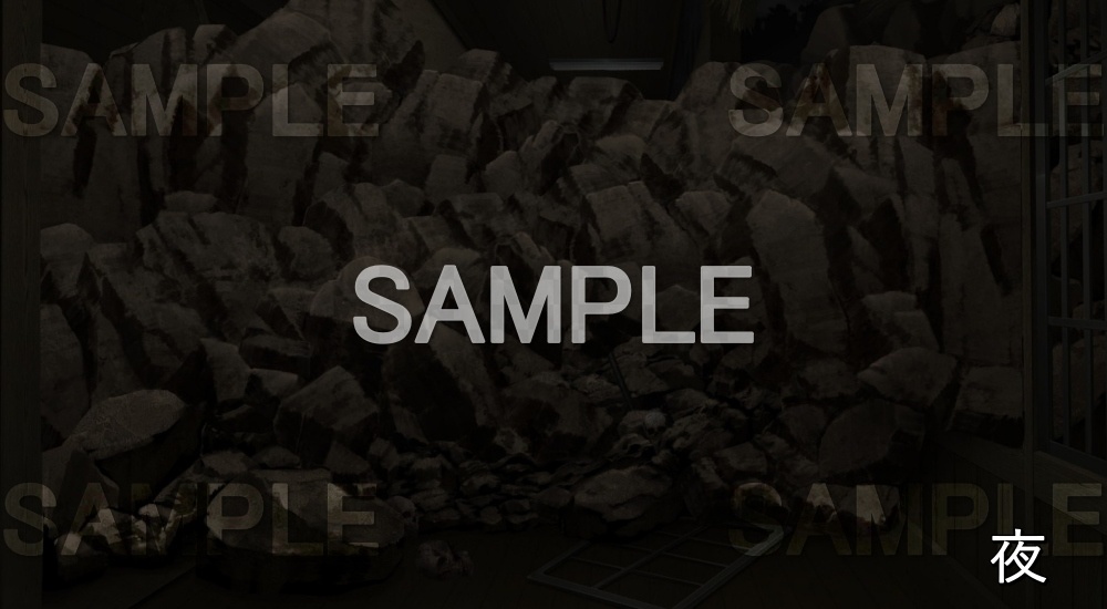 【背景素材】土砂/瓦礫② (旧校舎・ホラー編-snowuta_030i)