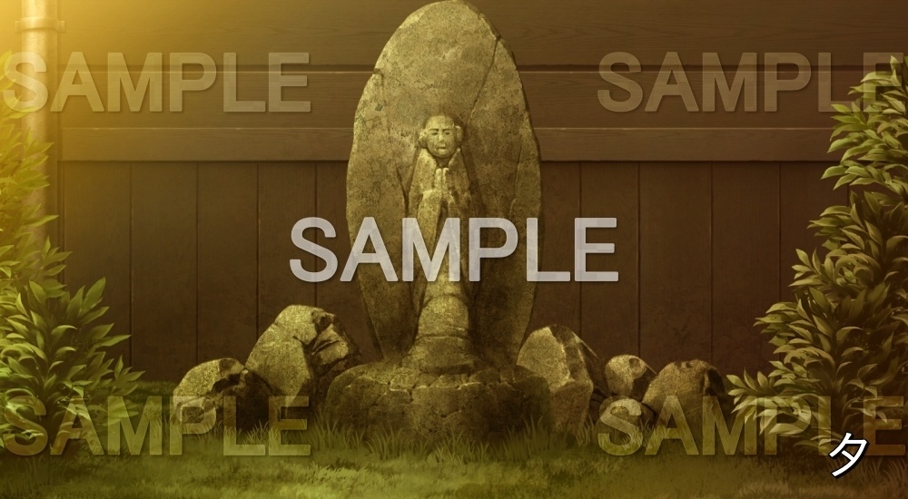 【背景素材】石仏 (旧校舎・ホラー編-snowuta_027)