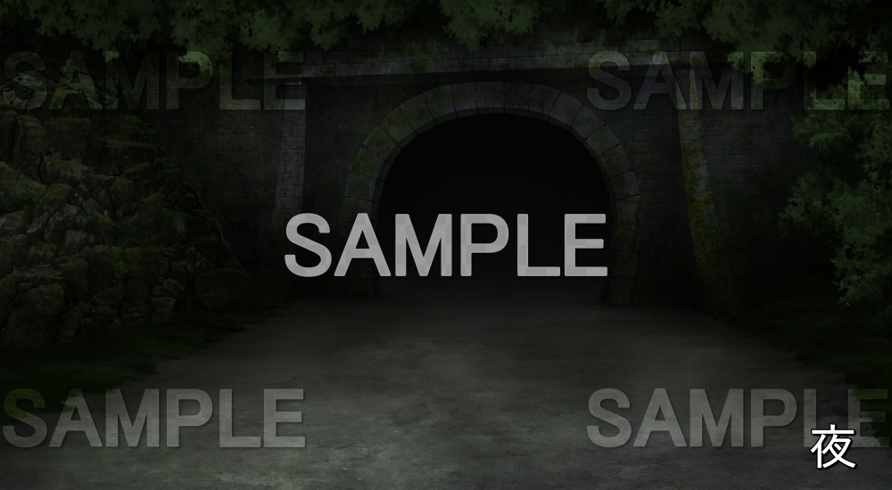 【背景素材】トンネル (旧校舎・ホラー編-snowuta_036)