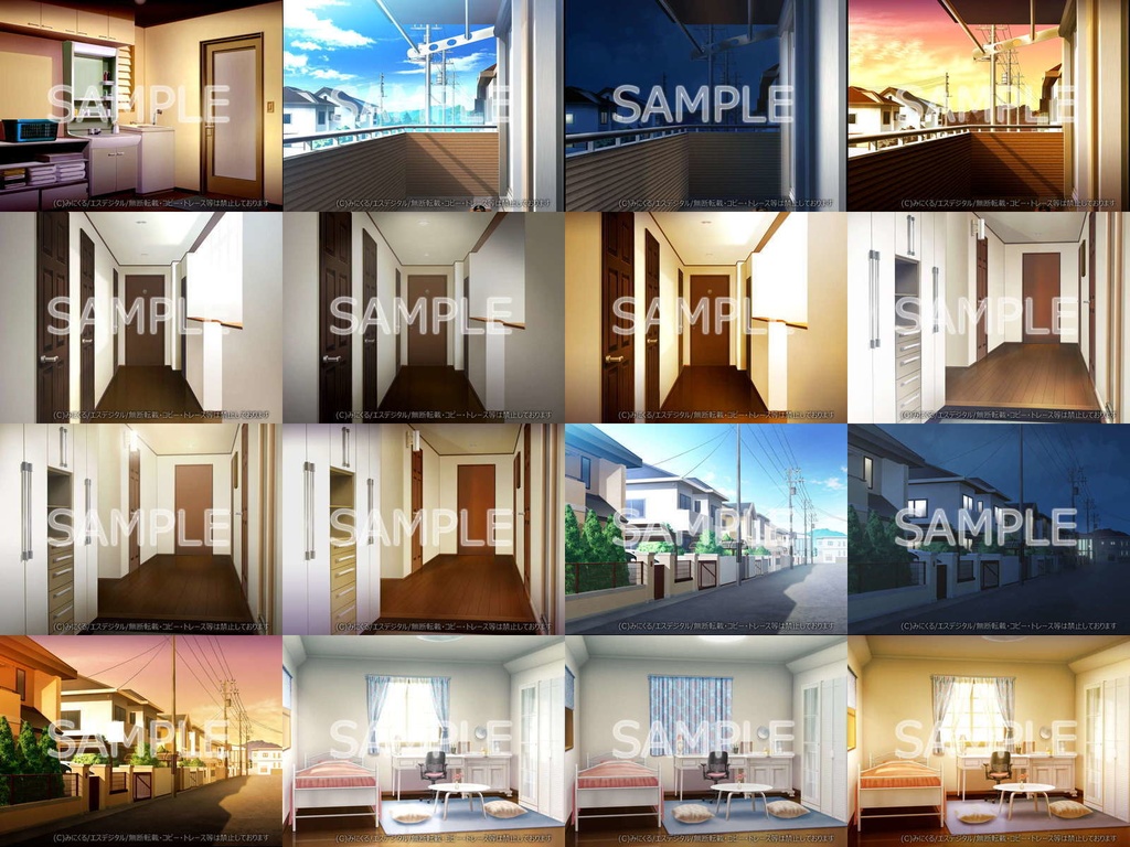 みにくる背景CG素材集『日常編』part12【背景素材集】